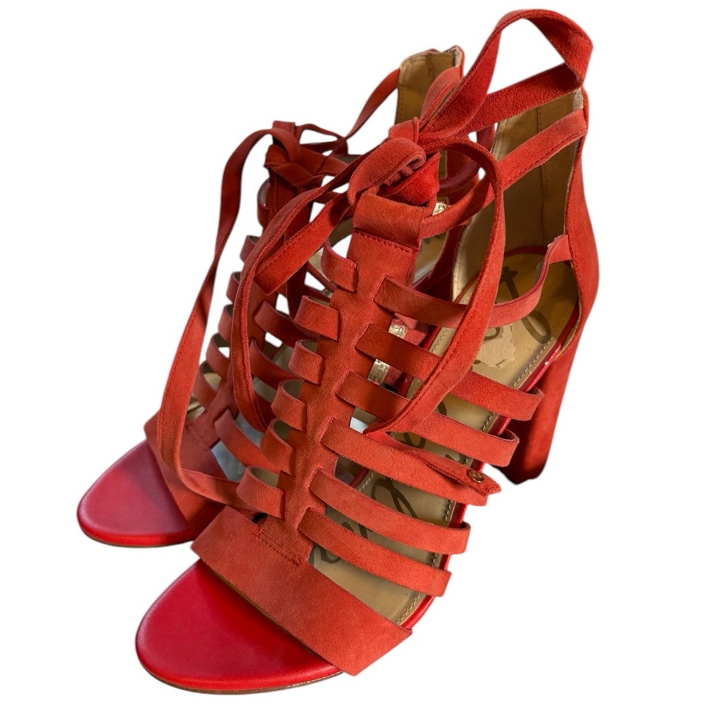 EUC Sam Edelman Lace up Heels Size 8.5